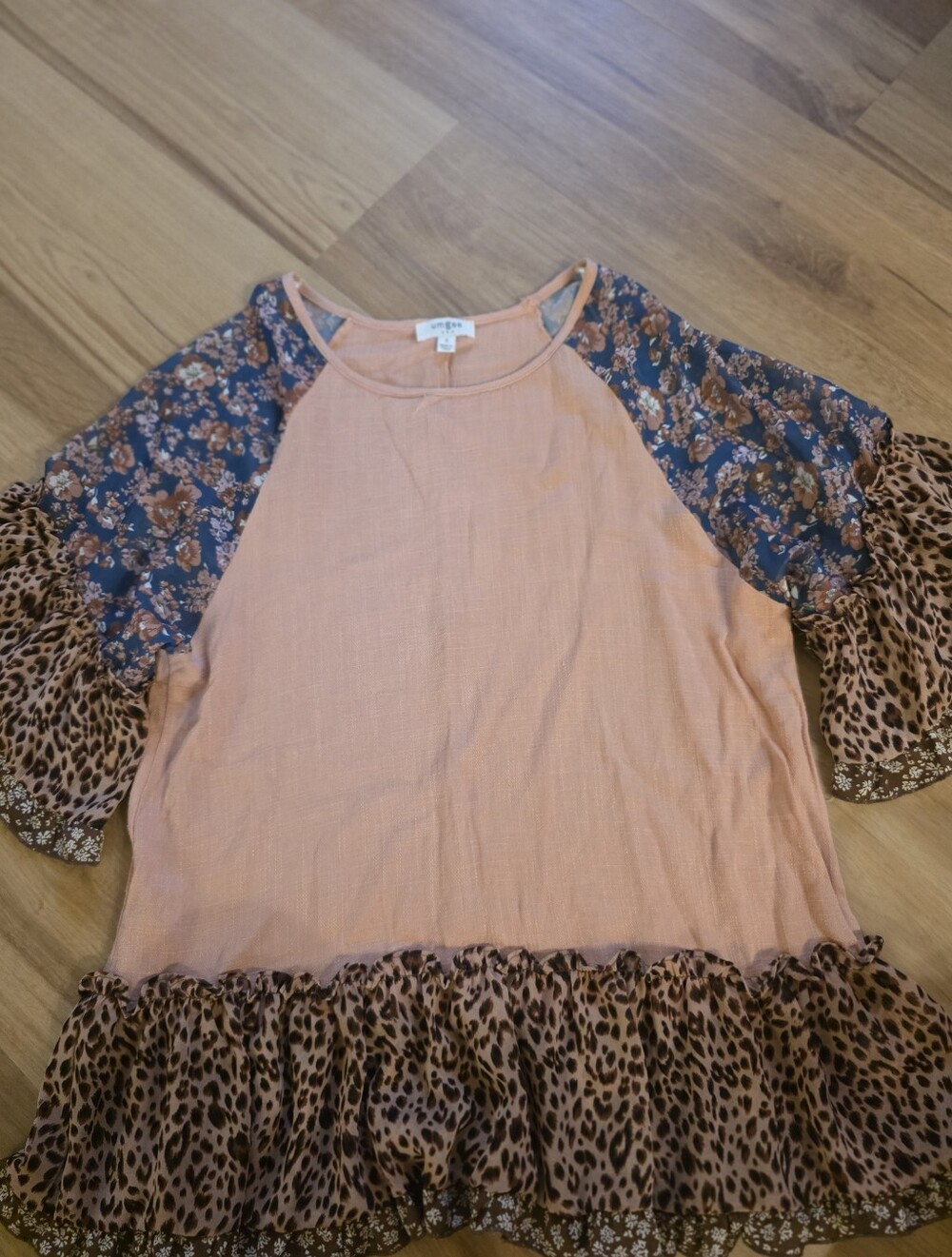 Linen/Chiffon Blouse